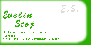 evelin stoj business card